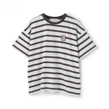 【7days】ワンポイントボーダーTシャツ