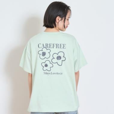 【7days】フラワーポケットBIGTシャツ
