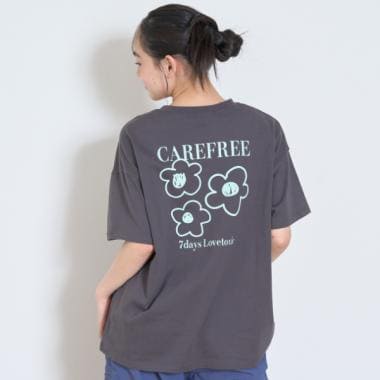 【7days】フラワーポケットBIGTシャツ