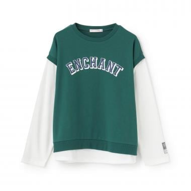 【吸水速乾／さらさら】ベストレイヤード長袖Tシャツ