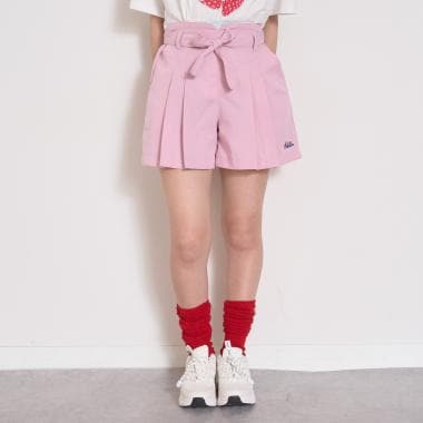 【7days】リボン付キュロットスカート