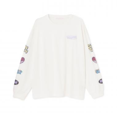 【7days】ワッペンプリントルーズTシャツ