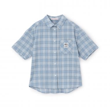 【7days】チェックビック半袖シャツ