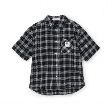 【7days】チェックビック半袖シャツ