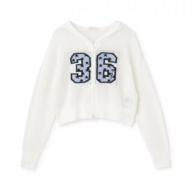 【7days】メッシュニットパーカー