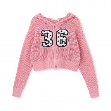 【7days】メッシュニットパーカー