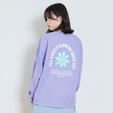 【7days】お花アップリケルーズTシャツ