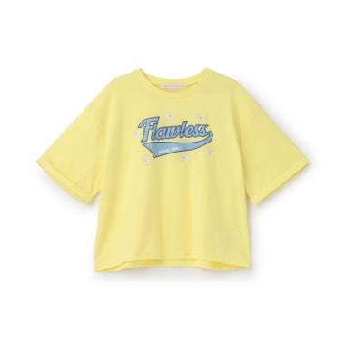 【7days】ロゴ＋お花刺しゅうTシャツ