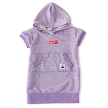 ミニ裏毛 ボックスロゴパーカーワンピース