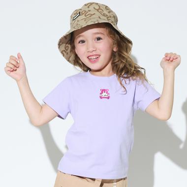 ナルミヤ　ポップアップ　ラメプリントTシャツ　ベリエちゃん ベリエちゃん ラメプリントTシャツ(F(バスト79-94cm) オフ