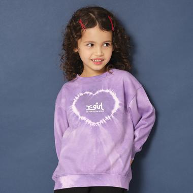 タイダイロゴトレーナー(90cm ラベンダー): キッズ - ナルミヤ