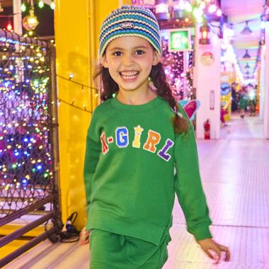 カラフルロゴトレーナー(80cm グリーン): キッズ - ナルミヤ