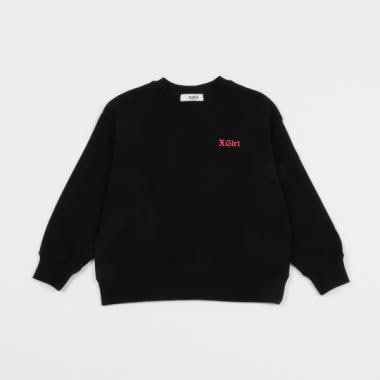 別注】ハートグラフィックトレーナー(90cm 黒): キッズ - ナルミヤ