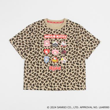 【ハローキティ】グラフィック半袖Tシャツ