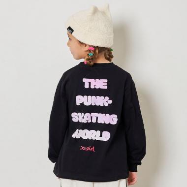 バックロゴ長袖Tシャツ