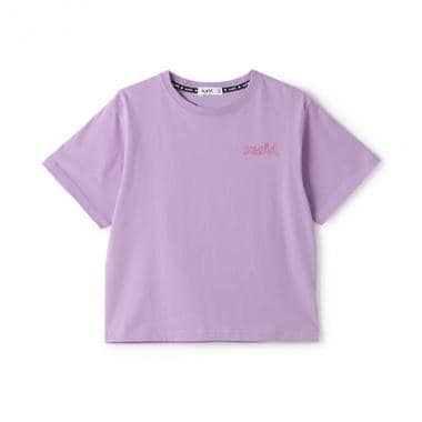 ガールイラストバックプリント半袖Tシャツ