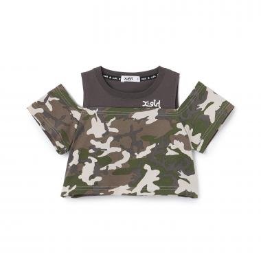 アソート総柄肩あき半袖Tシャツ