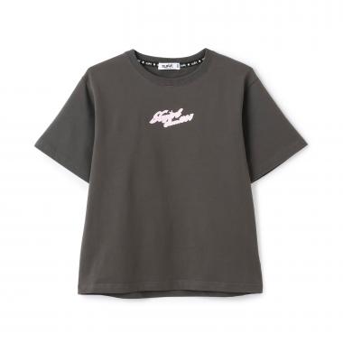 ガールイラストバックプリント 半袖Tシャツ