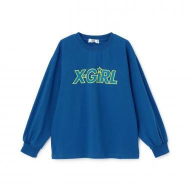 X-girlロゴ長袖Tシャツ
