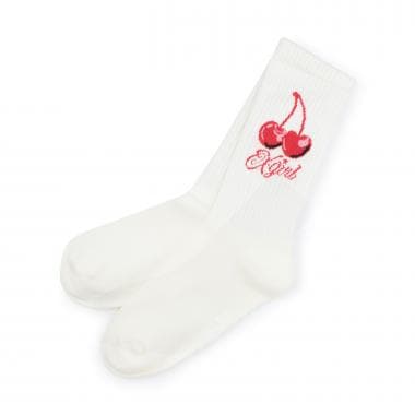 チェリーロゴ クルーリブソックス