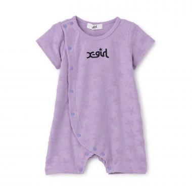 星柄パイルジャカード ショートオール