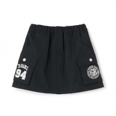 ロゴ刺しゅう カーゴスカート