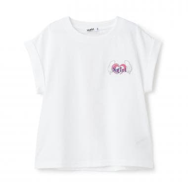 ハートロゴ刺しゅう ノースリトップス