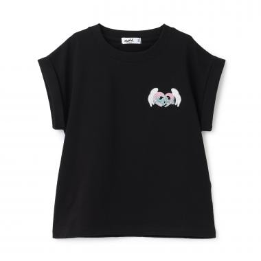 ハートロゴ刺しゅう ノースリトップス