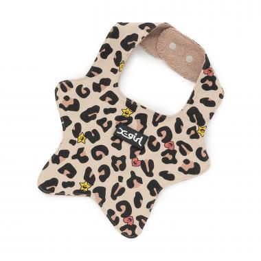 キラッキーレオパード総柄 星型リバーシブルスタイ