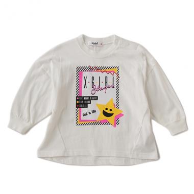90Sロゴ×キラッキープリントTシャツ
