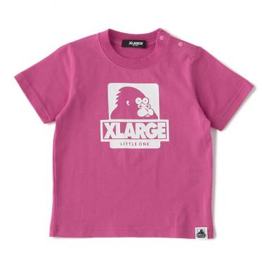 NEWゴリラバイカラーTシャツ(80 ディープ ピンク): キッズ