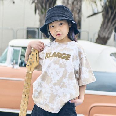 タイダイ柄ロゴ半袖Tシャツ(80cm ベージュ): キッズ - ナルミヤ