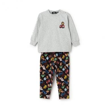 ファニーゴリラ&車長袖Tシャツ+総柄レギンスセット