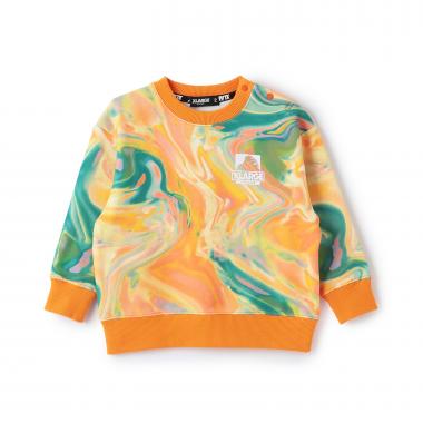 マーブル柄トレーナー