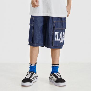 デニムカーゴハーフパンツ