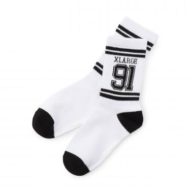 リブラインナンバリング クルーソックス