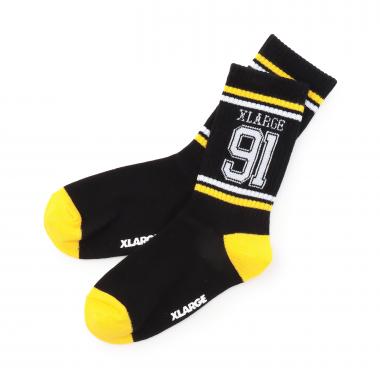 リブラインナンバリング クルーソックス