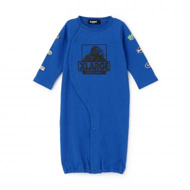 袖ロゴワッペン風プリントOG長袖2WAYオール