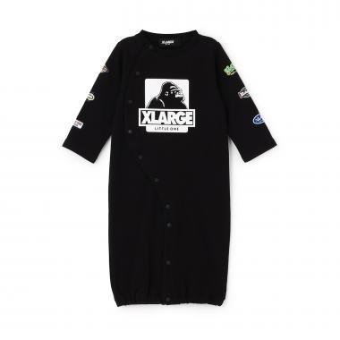 袖ロゴワッペン風プリントOG長袖2WAYオール