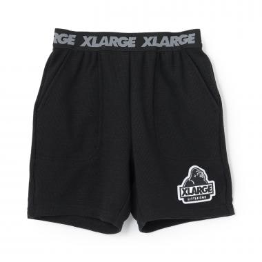 ウエストロゴ ワッフル素材ショートパンツ