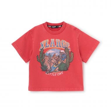 スケルトンスケボー ヴィンテージライク半袖Tシャツ