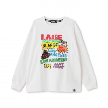 ランダムマルチロゴ長袖Tシャツ