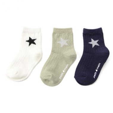 ワンスターソックス3Pセット