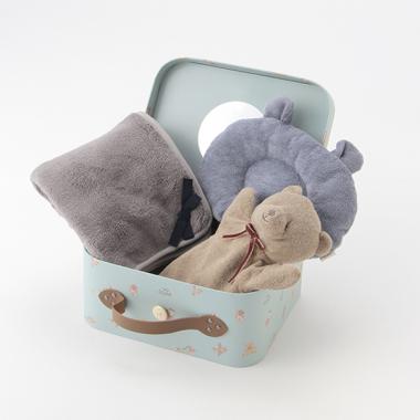 BABYギフトBOX3点セット【パペット×マクラ×ブランケット】