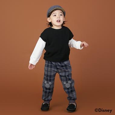 【Disney】膝パッチカットパンツ