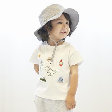 【a.新品未使用未開封】familiar 恐竜刺繍 Tシャツ 110サイズ ♥恐竜刺繍BIGTシャツ♥ | エスキス・ショップニュース