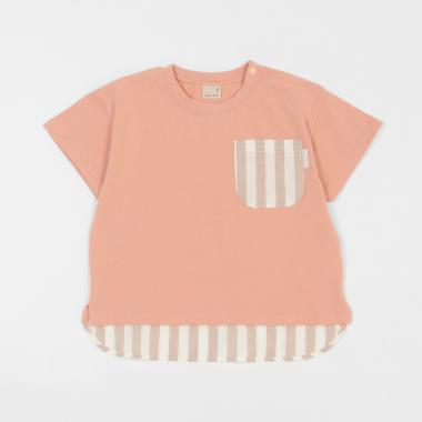 【接触冷感】ポケット柄Tシャツ