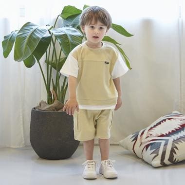 カットセットアップ(80cm クリーム): キッズ - ナルミヤ