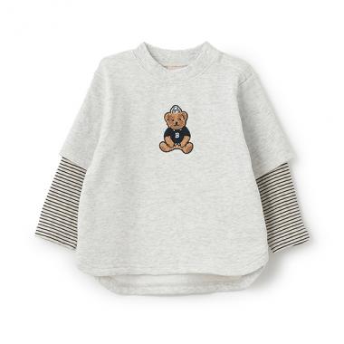 【リンク】くまサガラ重ね着長袖Tシャツ(キッズサイズ)