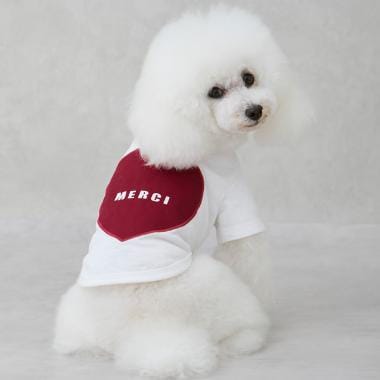 【リンク】【DOG】（防汚加工）背中ハートT